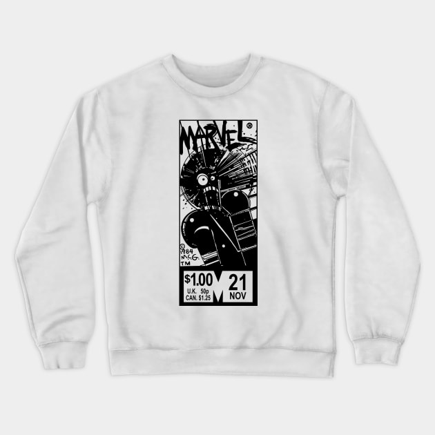 Warlock (Black & White) Crewneck Sweatshirt by Scum_and_Villainy